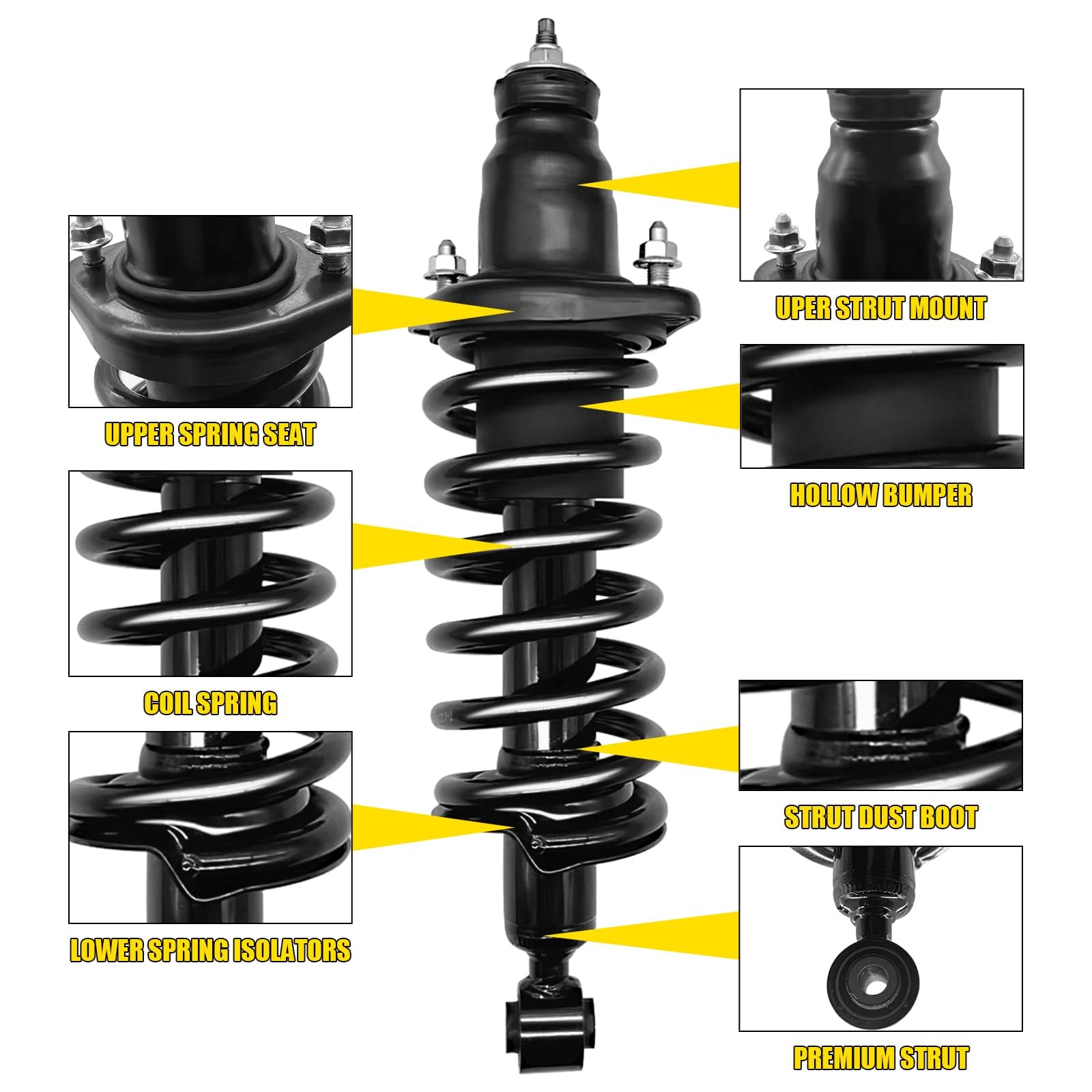Garvee 2005-2010 Cobalt Front Struts & Springs 172179R 172179L Pair