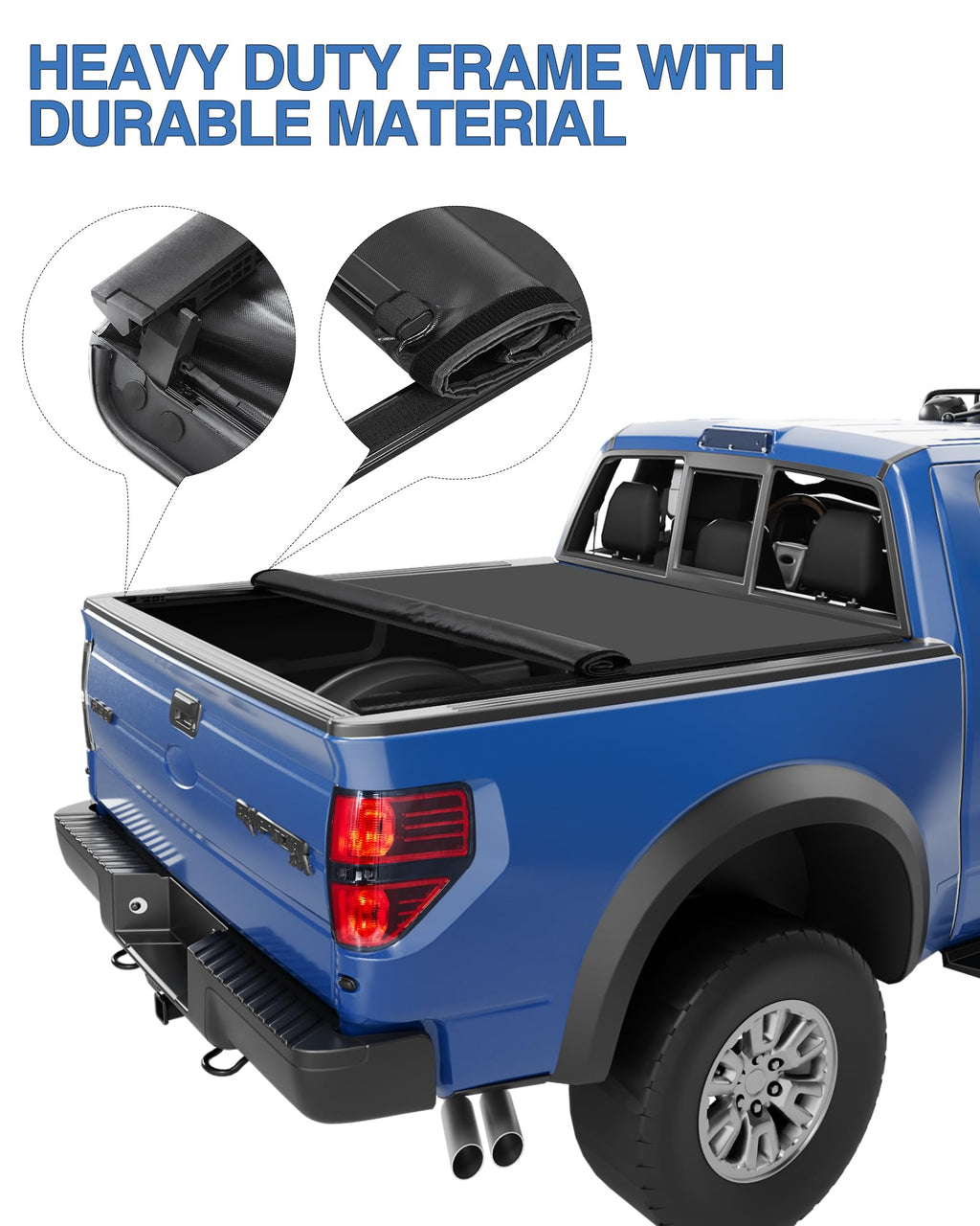 Garvee 5.5ft Black Soft Vinyl Roll-Up for '04-'23 F150