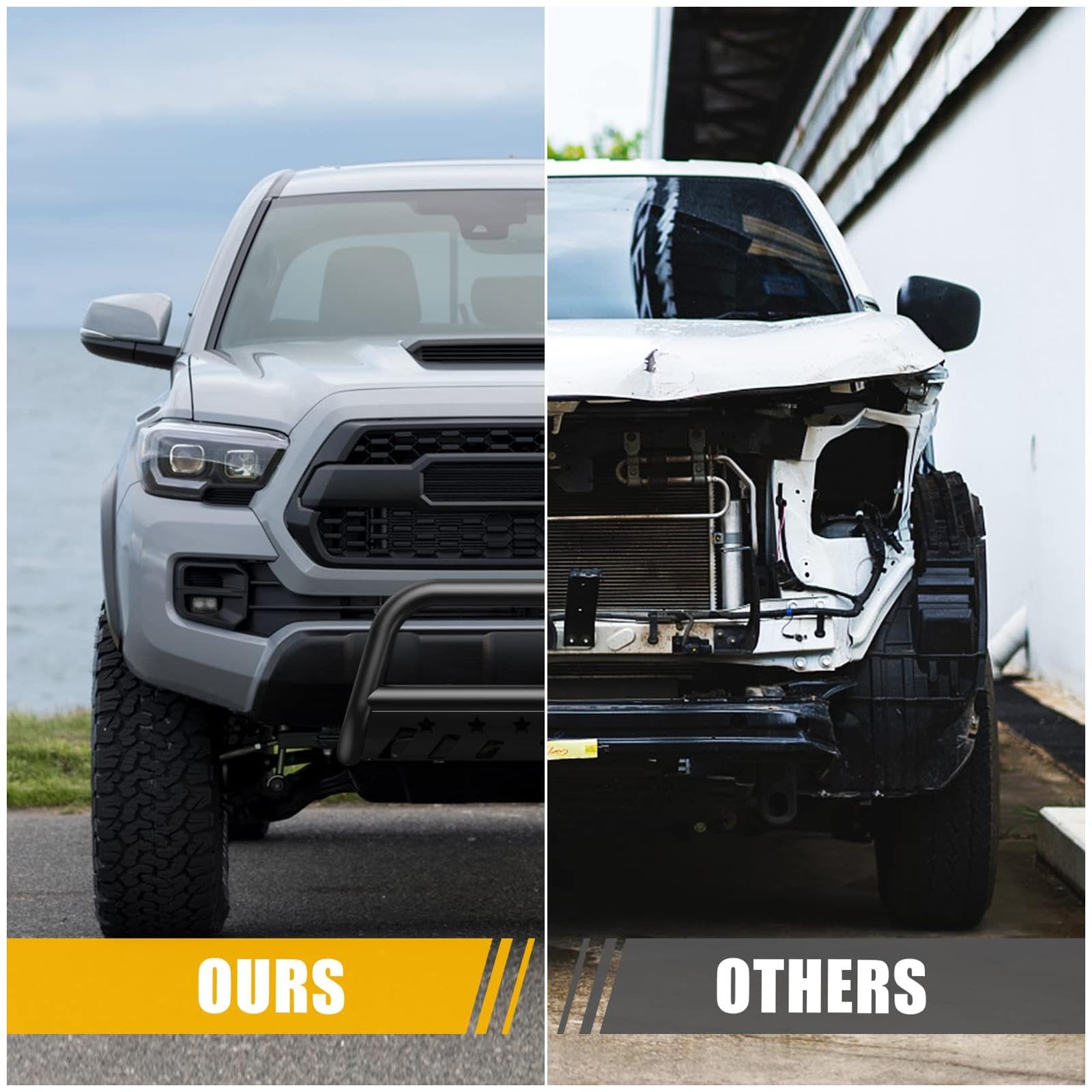 Garvee 2016-2022 Tacoma Bull Bar & Skid Plate, Front Bumper Guard
