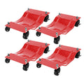 Garvee Wheel Dolly, 6000 lbs/2722 kg Car Moving Dolly, Wheel Dolly Car Tire Stake Set of 4 Piece, Heavy-duty Car Tire Dolly Cart Moving Cars, Trucks, Trailers, Motorcycles, and Boats, Red