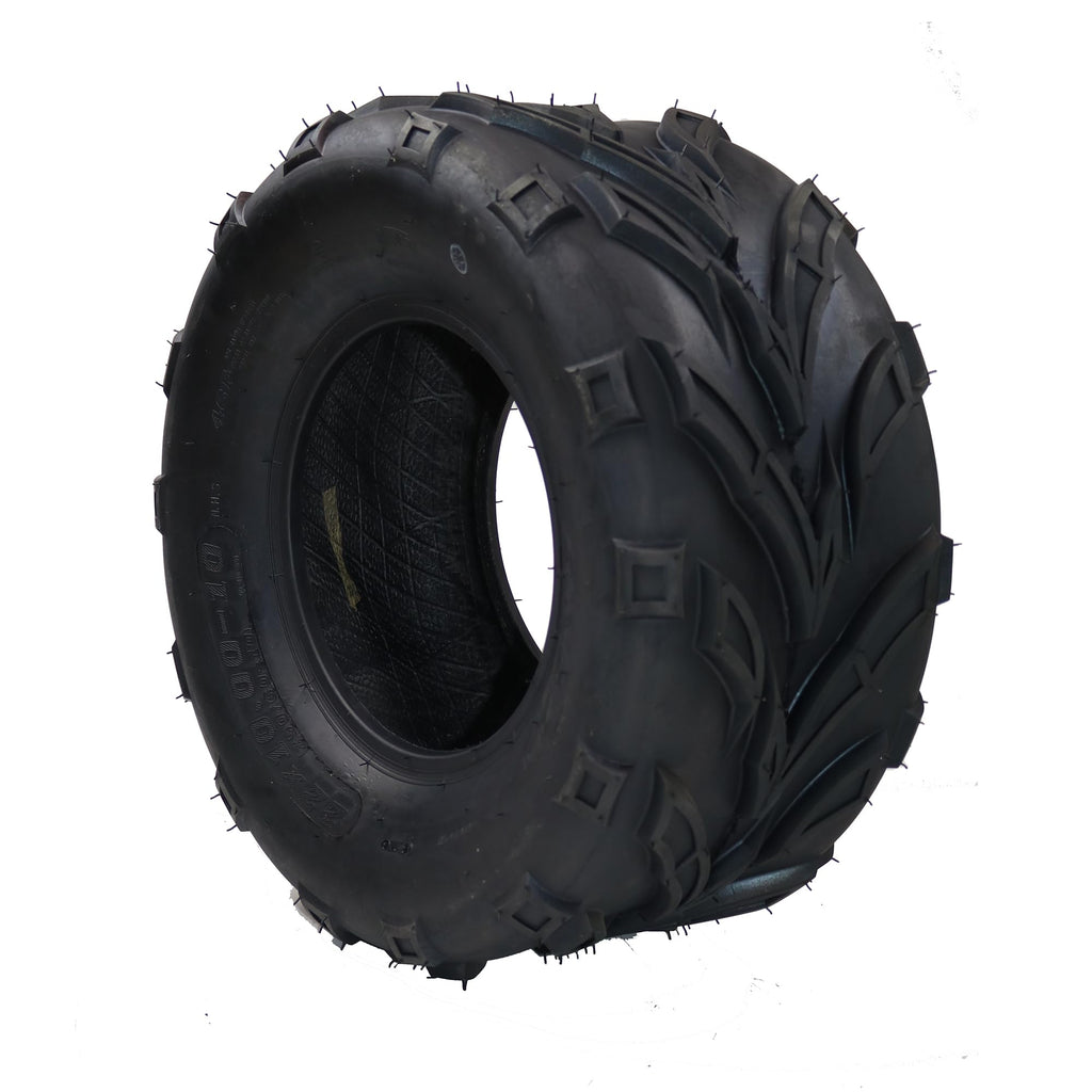 Garvee Set Of 22x10-10 & 20x7-8 ATV Tires 4 Pcs 6PR All Terrain Off Road Mud Sand Trail Tire Black