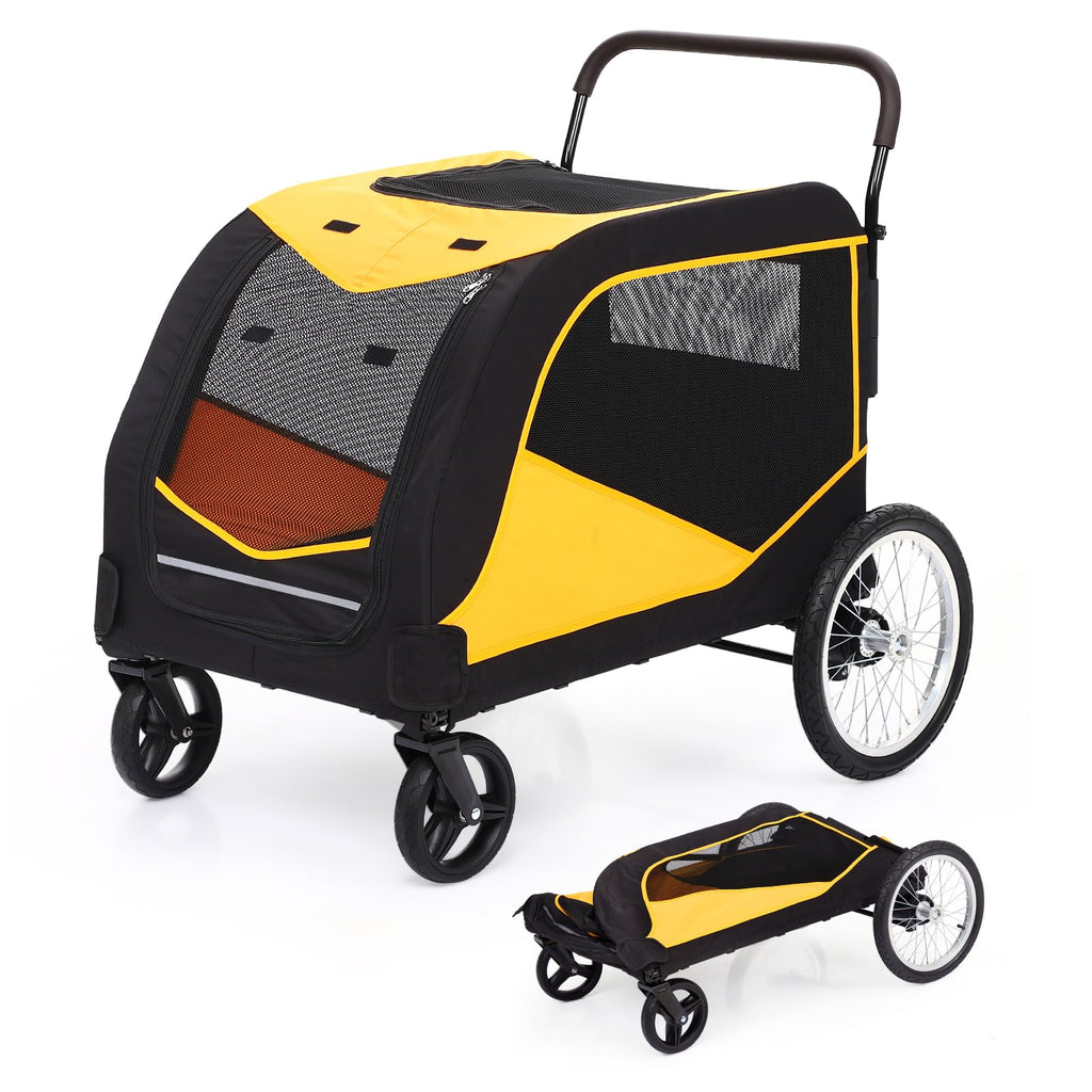 Garvee Dog Stroller for Large Pet Jogger Stroller with 4 Wheel