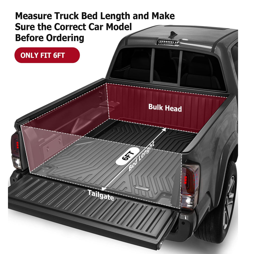 Garvee Hard Fold Cover for 2016-2023 Tacoma TRD 6ft Bed