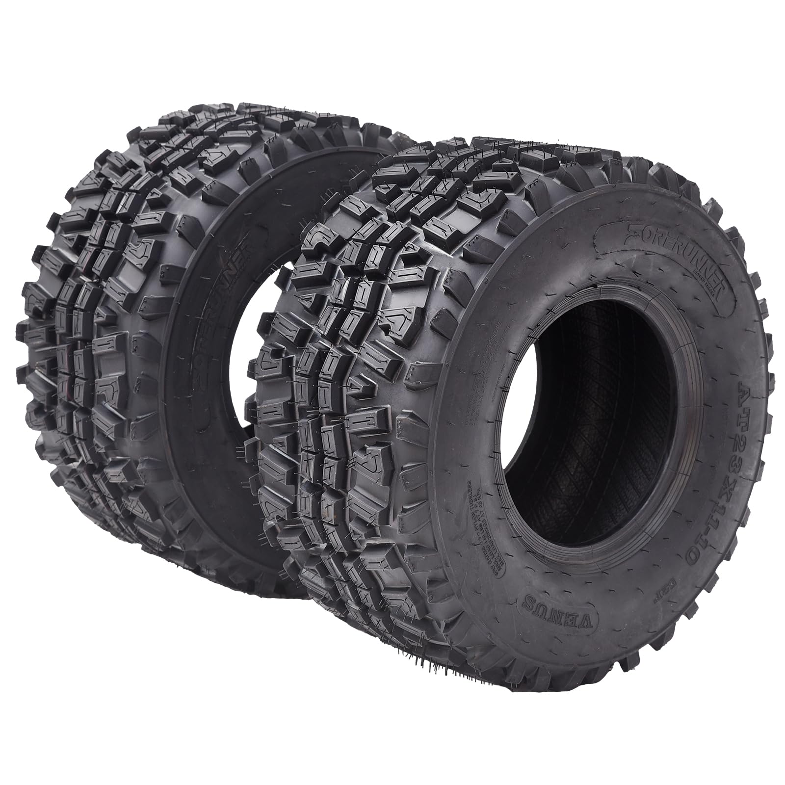 Garvee Set of 2 ATV UTV all-terrain Tires 22X8-10 4PR, Oblique Construction Non-Directional Tread Pattern QD-115, Pair of 2 UTV Tires for Suitable for Mud, Gravel, Sand, Rocky