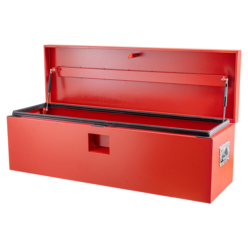 Garvee 36 x 15 Inch Heavy Duty Truck Tool Box with Dual Hydraulic Levers for Pickup Bed Garage Workshop, Red