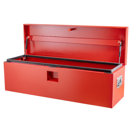 Garvee 36 x 15 Inch Heavy Duty Truck Tool Box with Dual Hydraulic Levers for Pickup Bed Garage Workshop, Red