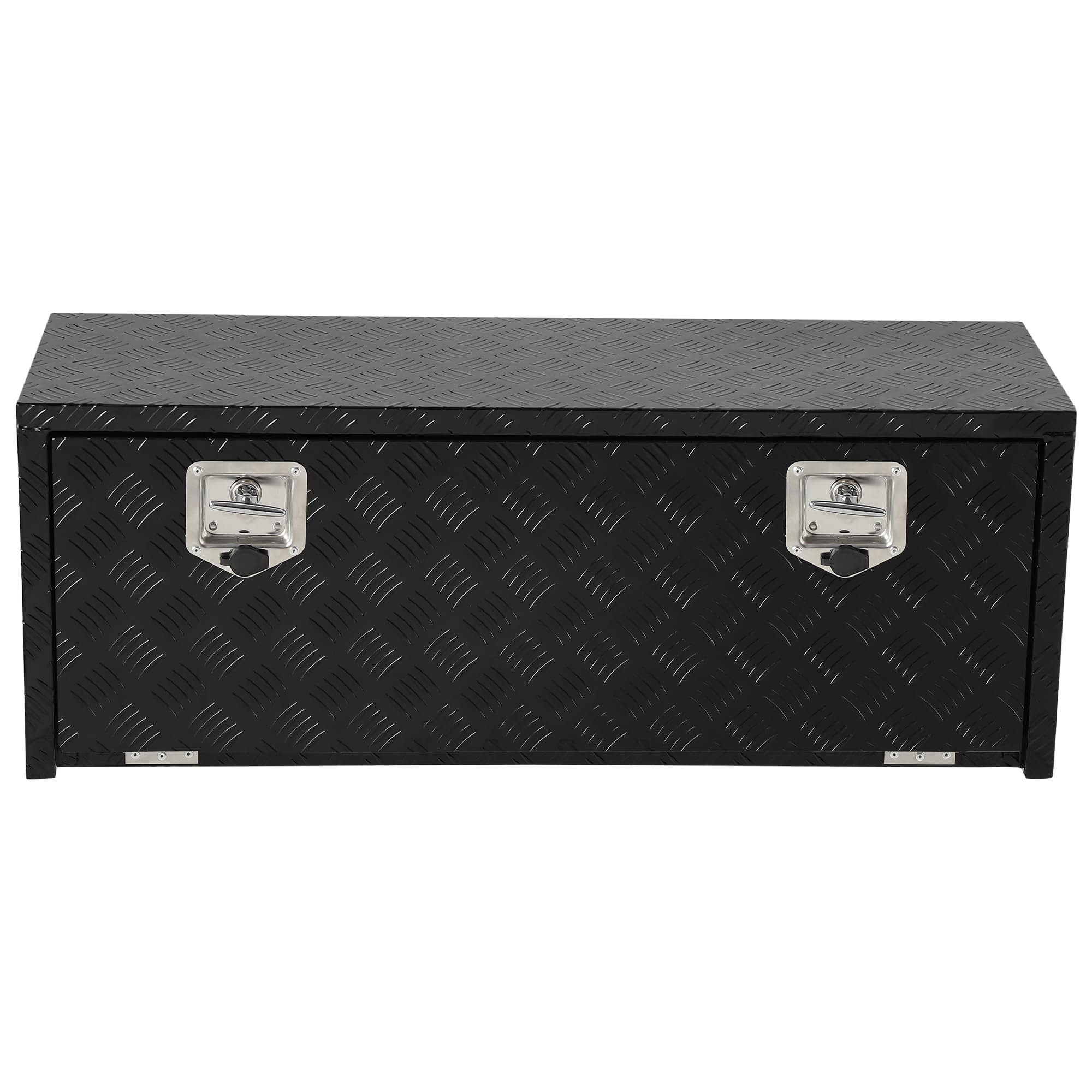 Garvee 36"X18" Underbody Truck Tool Box Aluminum Heavy Duty Waterproof Lockable for Pickup RV Trailer, Black
