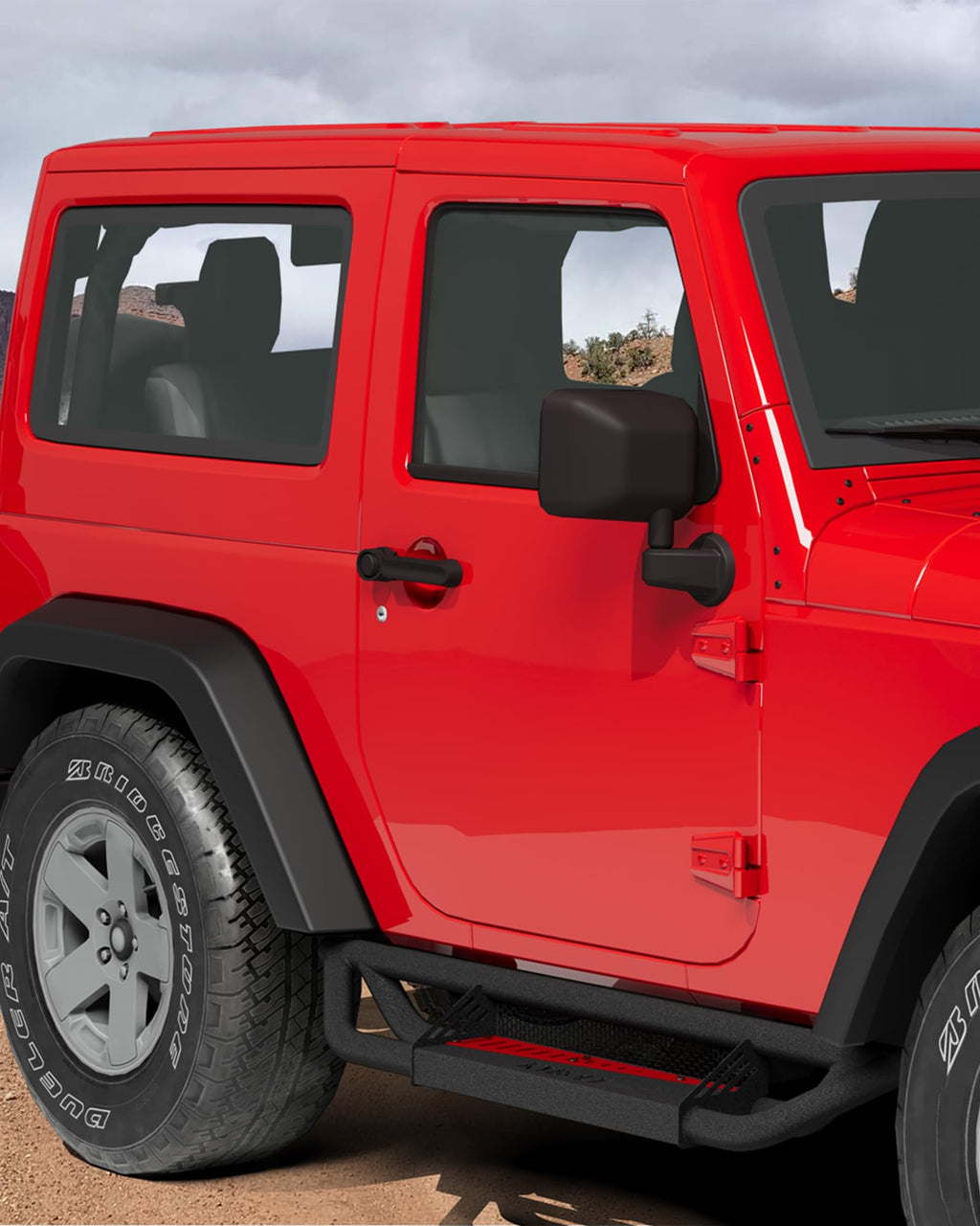 Garvee Running Boards Compatible with 2018-2024 Jeep Wrangler JL 4 Doors, Rocker Bars for Jeep Wrangler JL 2018 2019 2020 2021 2022 2023 2024,6 inch Steel Side Steps Nerf Bars for Jeep JL