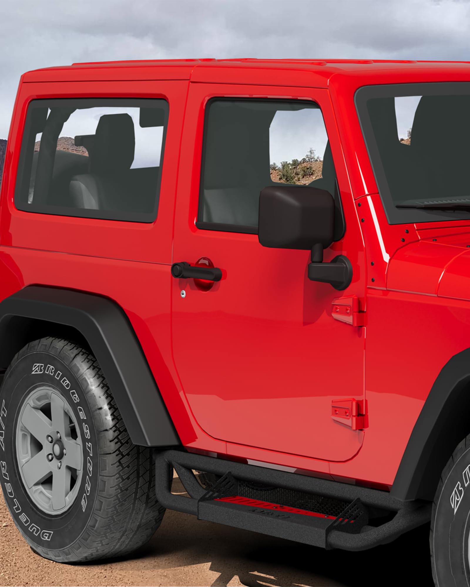 Garvee Running Boards Compatible with 2018-2024 Jeep Wrangler JL 4 Doors, Rocker Bars for Jeep Wrangler JL 2018 2019 2020 2021 2022 2023 2024,6 inch Steel Side Steps Nerf Bars for Jeep JL