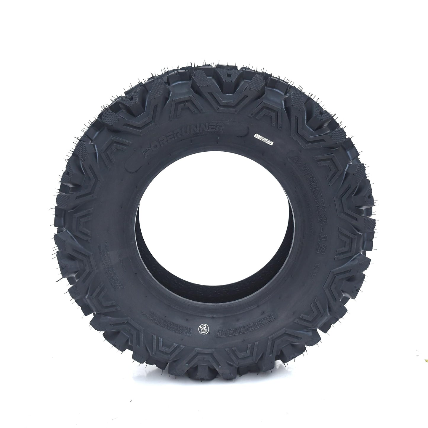Garvee Set of 2 ATV Trail Tires 6PR Knobby Sport Tires, Tubeless - AT25x8-12-6PR TL APOLLO