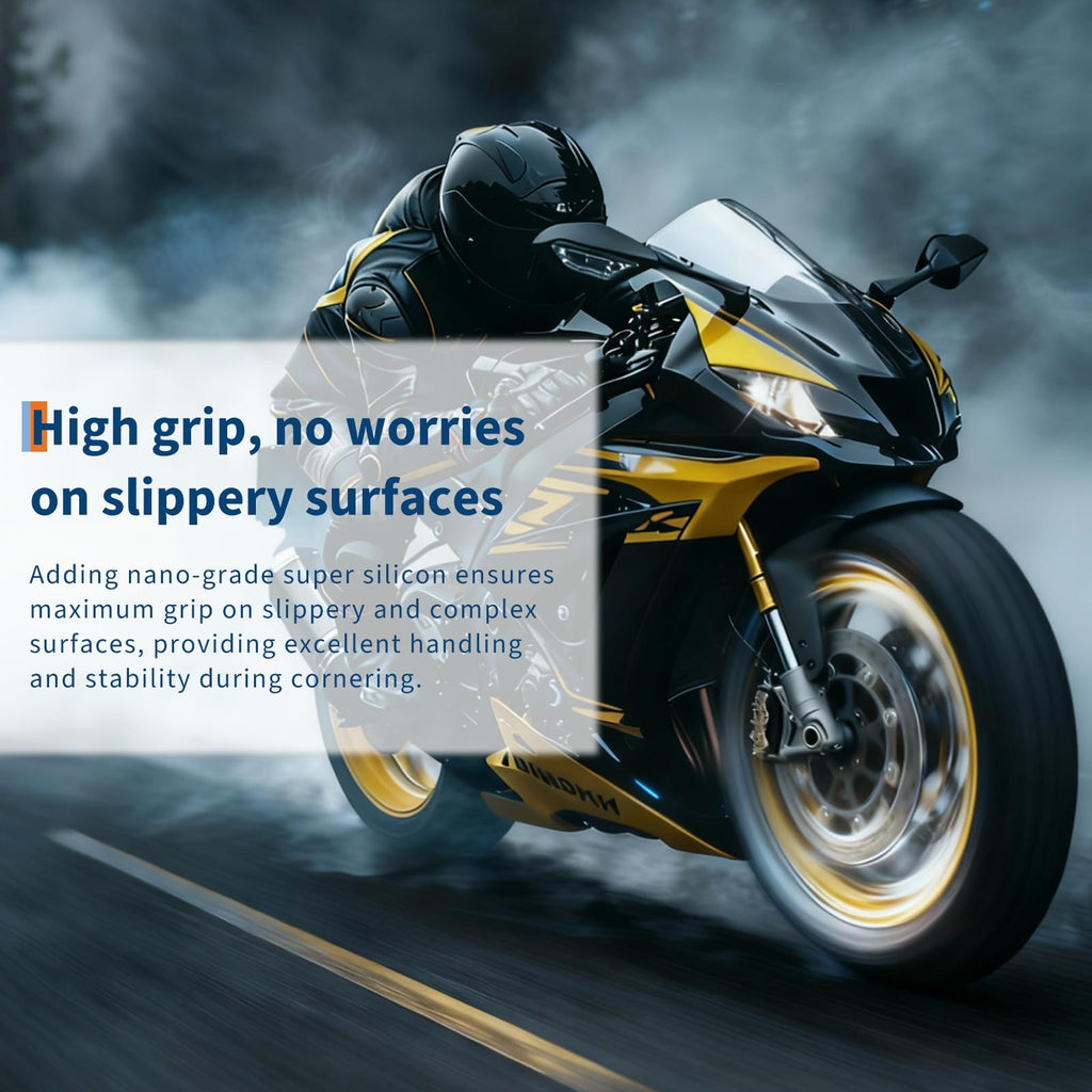 Garvee 150/80-16 Motorcycle Tire Rear Black Wall 4PR 71H Tubeless Street Tire Cruiser Touring High Performance Enhanced Grip Wear Resistance