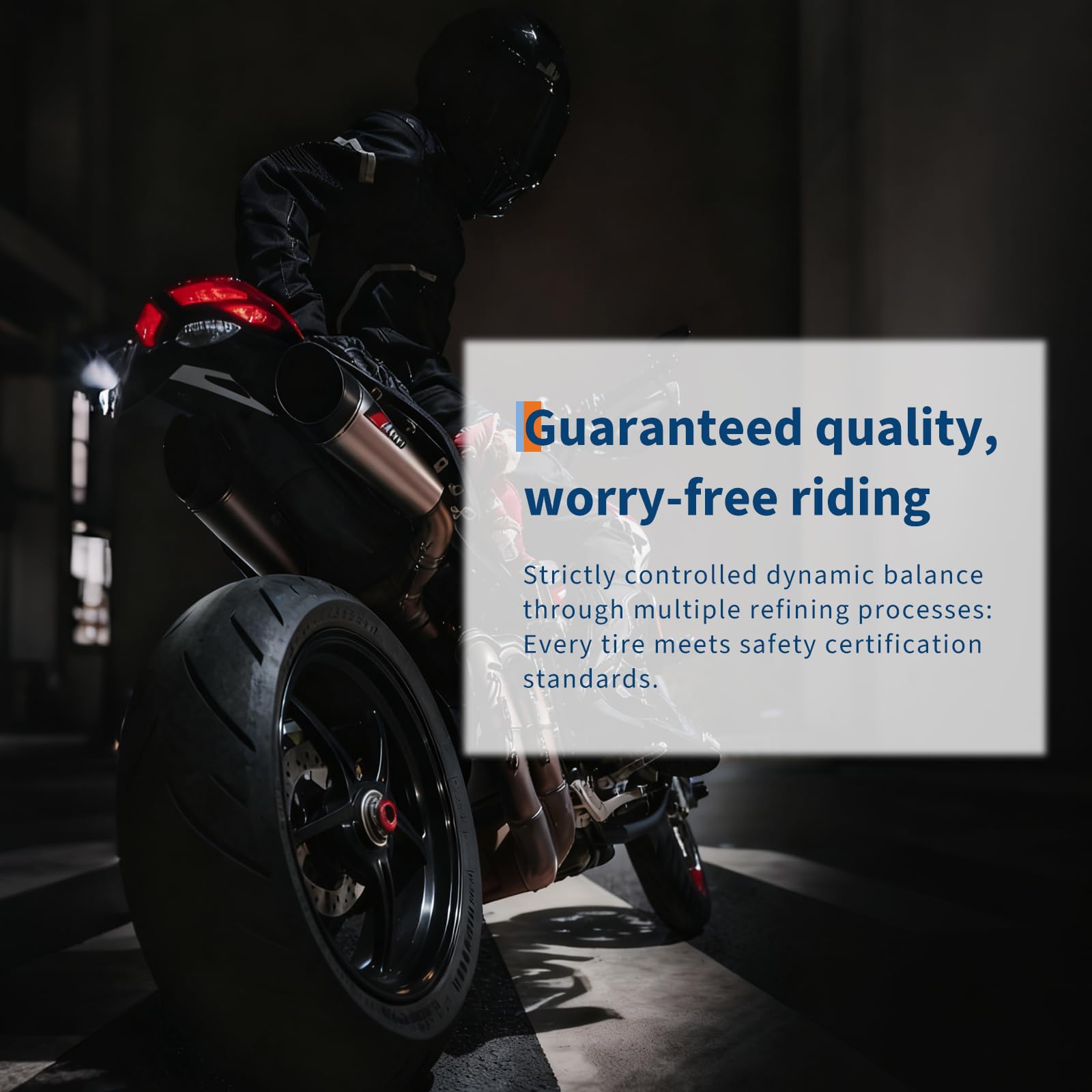 Garvee 150/80-16 Motorcycle Tire Rear Black Wall 4PR 71H Tubeless Street Tire Cruiser Touring High Performance Enhanced Grip Wear Resistance