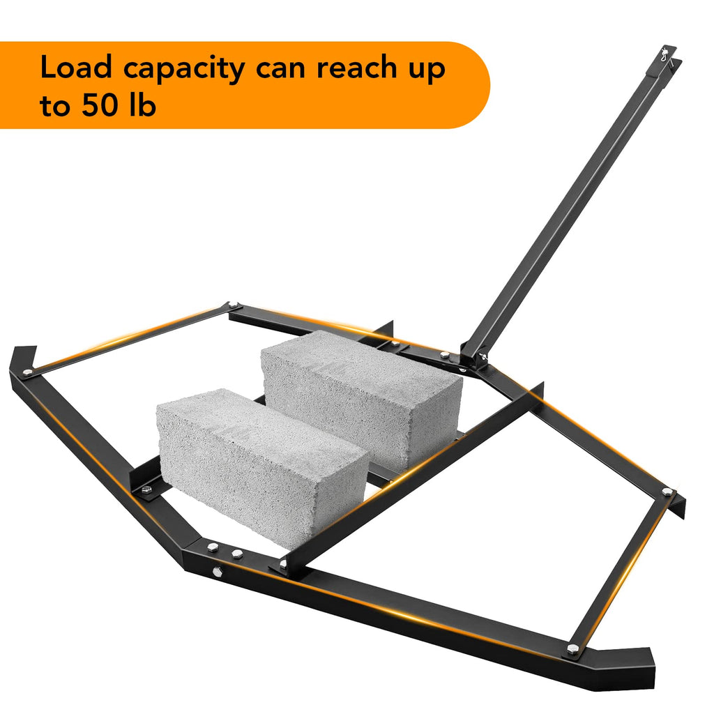 Garvee Driveway Drag Grader Harrow with 2 Adjustable Bars - 90 Inch