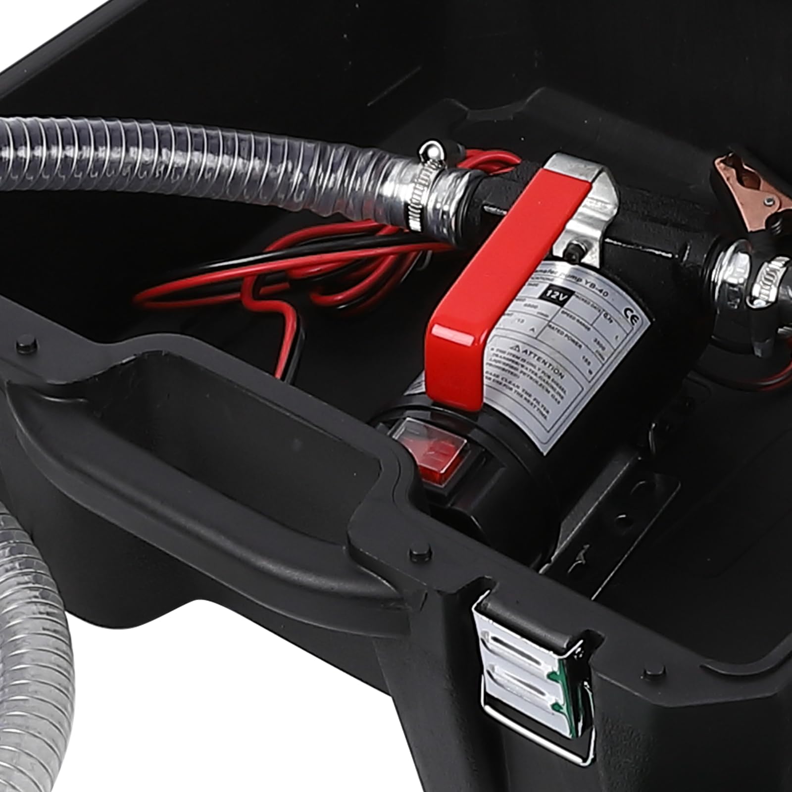 Garvee 12V DC Self-Priming Electric Fuel Transfer Pump, 10GPM/40LPM