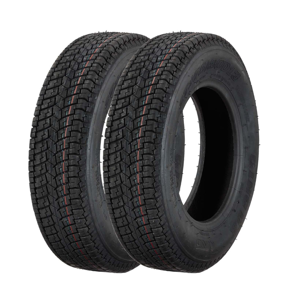 Garvee ST205/75D14 Trailer Tires, 6PR Load Range C, 14in Fuel-saving Designed Trailer Tires 205 75 14 for Travel/Camper/Landscape/Cargo/Utility/Boat/Horse/Farm/Hauler Trailer