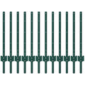 Garvee 3FT Metal U-Post Fence Stakes, 12-Pack - Heavy-Duty Rust-Resistant Garden & Yard Posts for Fences, Plants & Signs, Easy Hammer Installation