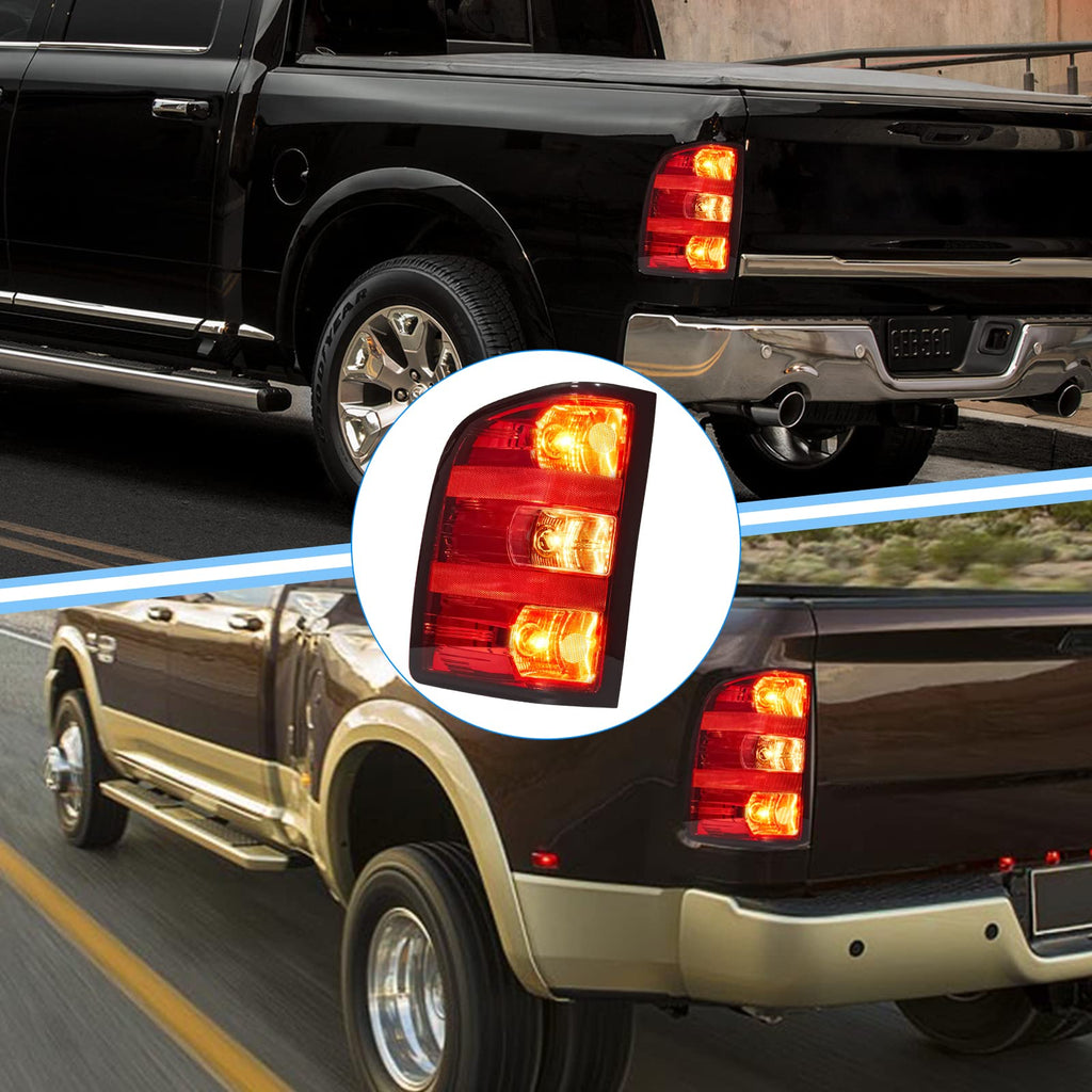 Garvee 07-14 Silverado/Sierra 3500HD Driver Tail Light Ruby Red