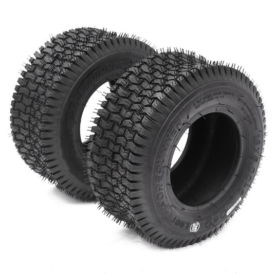 Garvee Lawn Mower Tires Turf Tires 13x5.00-6 4PR for Golf Cart Tires, Garden Tractor Riding Mower Tubeless Set of 2