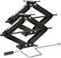 Garvee Set of 2 Camper Trailer RV Stabilizer Jacks, 5000Lb Heavy Duty 24" RV Stabilizer Leveling Scissor Jack with Crank Handle & Drill Sockets for Travel Trailer Camper, Black