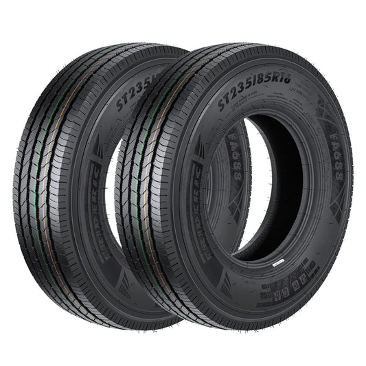 Garvee 2x ST235 / 85R16 14PR Trailer Tire, Load Range G, Class L