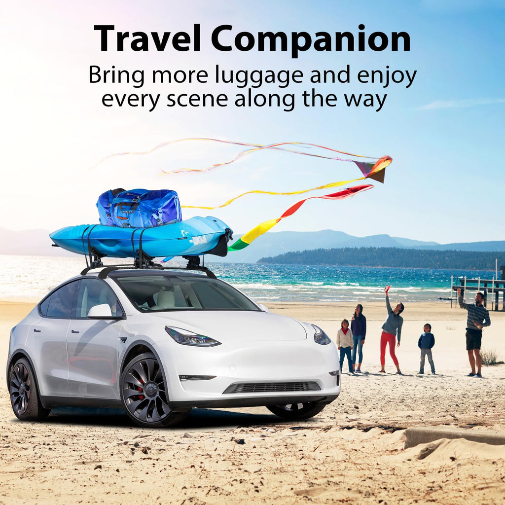 Garvee Roof Rack Cross Bars, Roof Bars Compatible with 2020-2023 Model Y Crossbars for Rooftop Cargo Carrier, Luggage, Kayak, Bike, Snowboard
