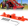 Garvee Tractor Bucket Grab Hooks Heavy Duty Bolt On 2" Receiver Compatible Compact Tractor 1025R 2320 2520 2720 2025R 2032R 2038R 3032E 4100Z Orange