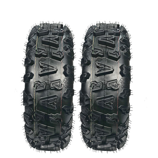 Garvee Pack of 2 25x8x12 ATV Tires 4PR Tubeless for 25x8x12 UTVs Off-Road Mud Trail Black