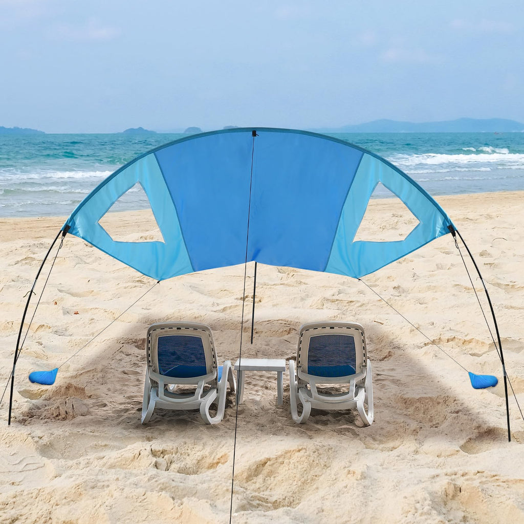 Garvee Beach Shade Canopy - Provides 150 Sq. Ft. of Shade, Compact & Easy to Carry, Portable Sun Shelter for Beach, Outdoor Use