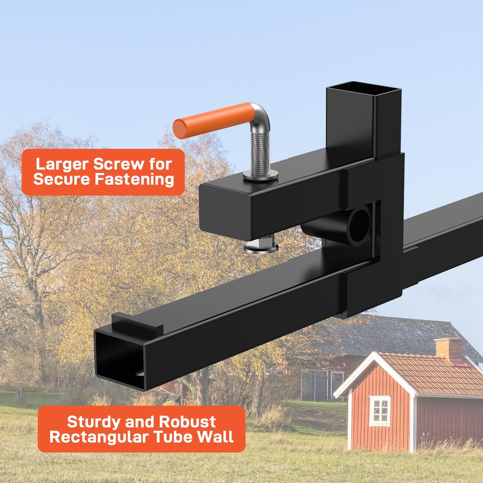 Garvee Double Nuts Pallet Forks, Clamp-On for Tractor & Skid Steer