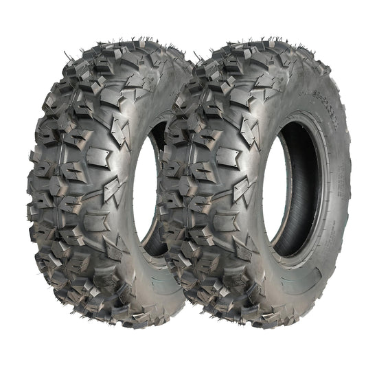 Garvee 20x6-10 ATV Tires 2-Pack 6PR Mud Tire, Front All Terrain Trail Sand Off-Road, Reinforced Sidewall, Tubeless, Black