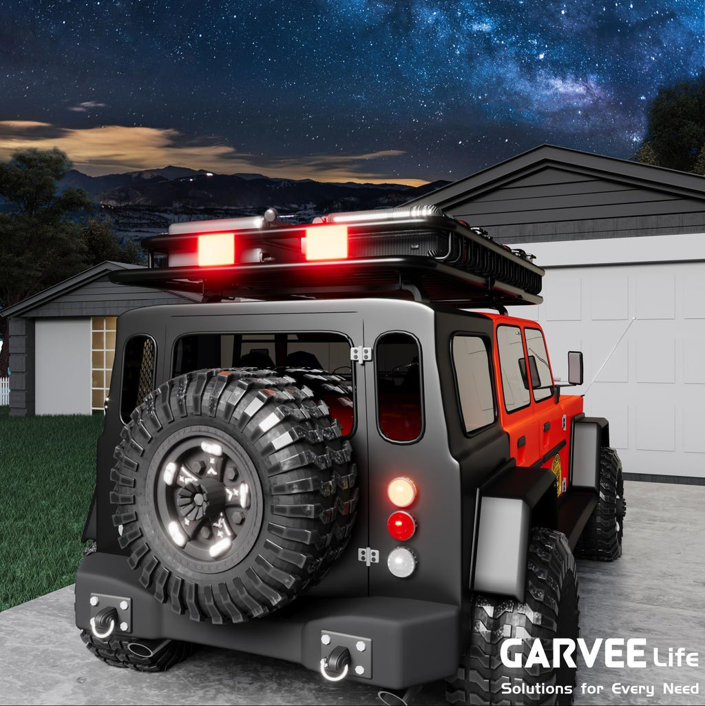 Garvee 64" x 50" Universal Roof Rack Basket, Heavy Duty Rooftop Cargo Carrier for SUVs, Trucks, Vehicles, Black