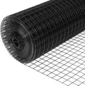 Garvee 48"x100' 19 Gauge PVC Coated Galvanized Steel Wire Mesh Roll 1/2" Openings Anti-Rust for Garden Fence Poultry Protection Tree Guard Black