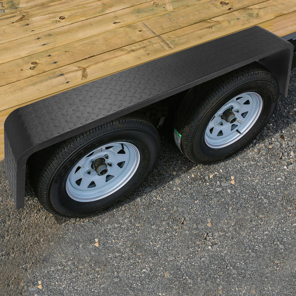 Garvee 2Pcs Heavy Duty Steel Fenders for 13-15" Trailer Wheels