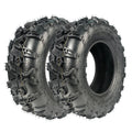 Garvee Pack of 2 25x10x12 ATV Tires Heavy-Duty All Terrain Tires for UTVs Enhanced Grip and Stability Black