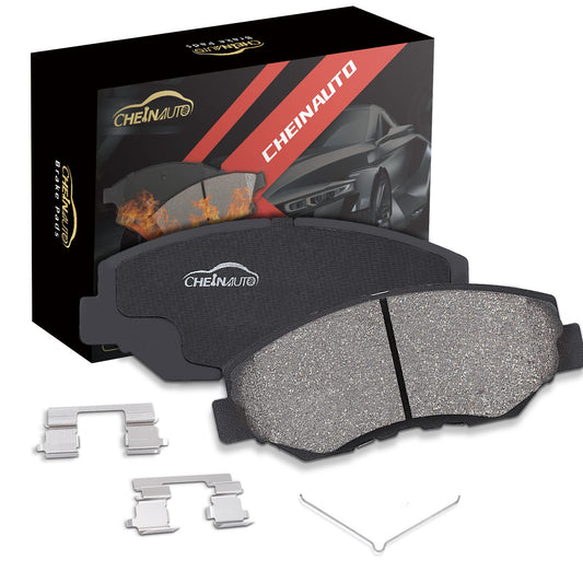 Garvee 4Pcs Premium Ceramic Front Disc Brake Pads Set with Steel Hardware Kits Replacement for 2013-2021 Ford F-250 Super Duty, 2013-2021 F-350 Super Duty