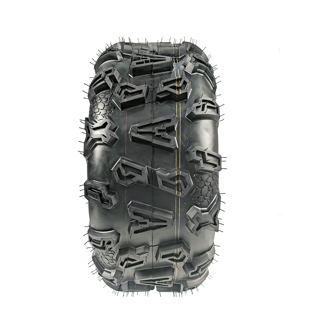 Garvee ATV UTV All-Terrain Tires 25x8-12 Front & 25x10-12 Rear Durable 4 PR Tubeless Off-Road Black