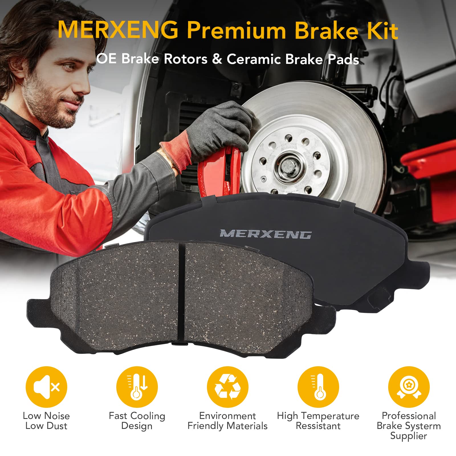 Garvee 4Pcs Premium Ceramic Rear Brake Pads for 1991-2007 Accord,2002-2015 Civic,2001-2005 CL,1997-1999 EL,2013-2022 ILX,1997-2001 Integra,02-06 RSX,1995-1998 TL,04-08 TSX,1992-1994 Vigor,07-13 SX4