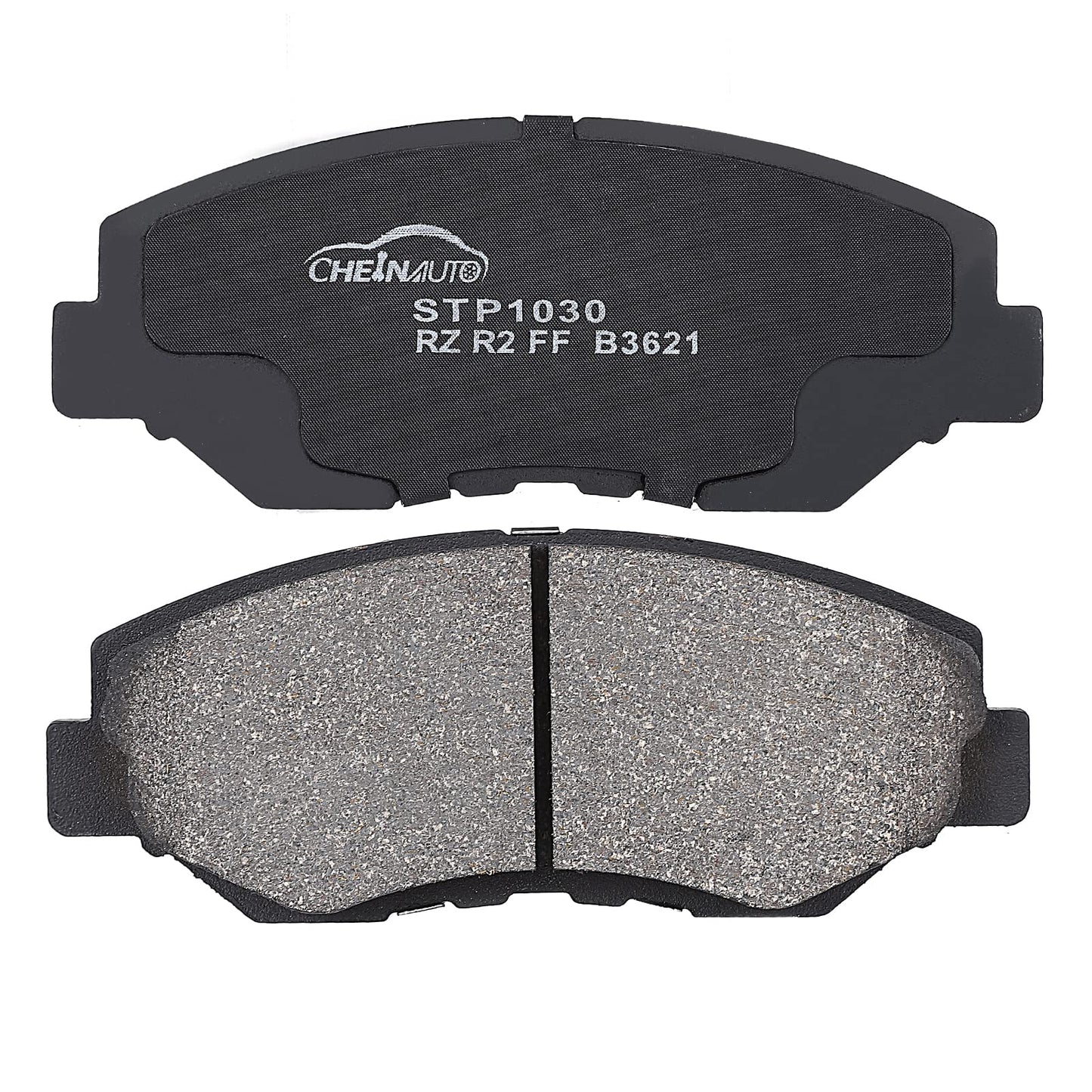 Garvee Front Brake Pads with Hardware 4 PCS Ceremic Brake Pads Set - 6S1164 / Black
