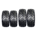 Garvee ATV UTV All-Terrain Tires 25x8-12 Front & 25x10-12 Rear Durable 6 PR Tubeless Off-Road Black