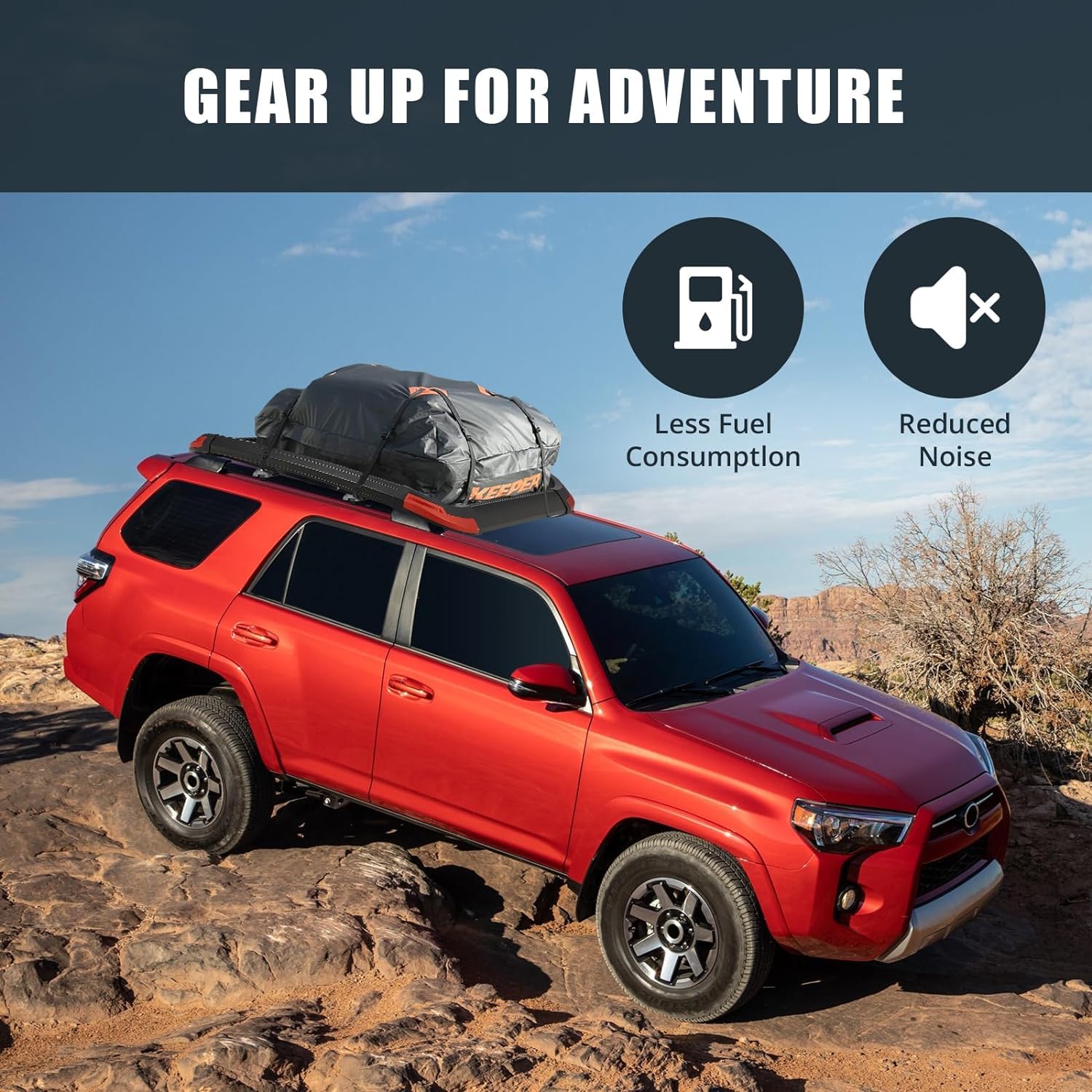 Garvee 50 x 37.8 Inch Roof Rack Cargo Baskets, 165Lbs Capacity Aluminum Rooftop Cargo Carrier, Car Roof Basket for SUV, Car, Truck