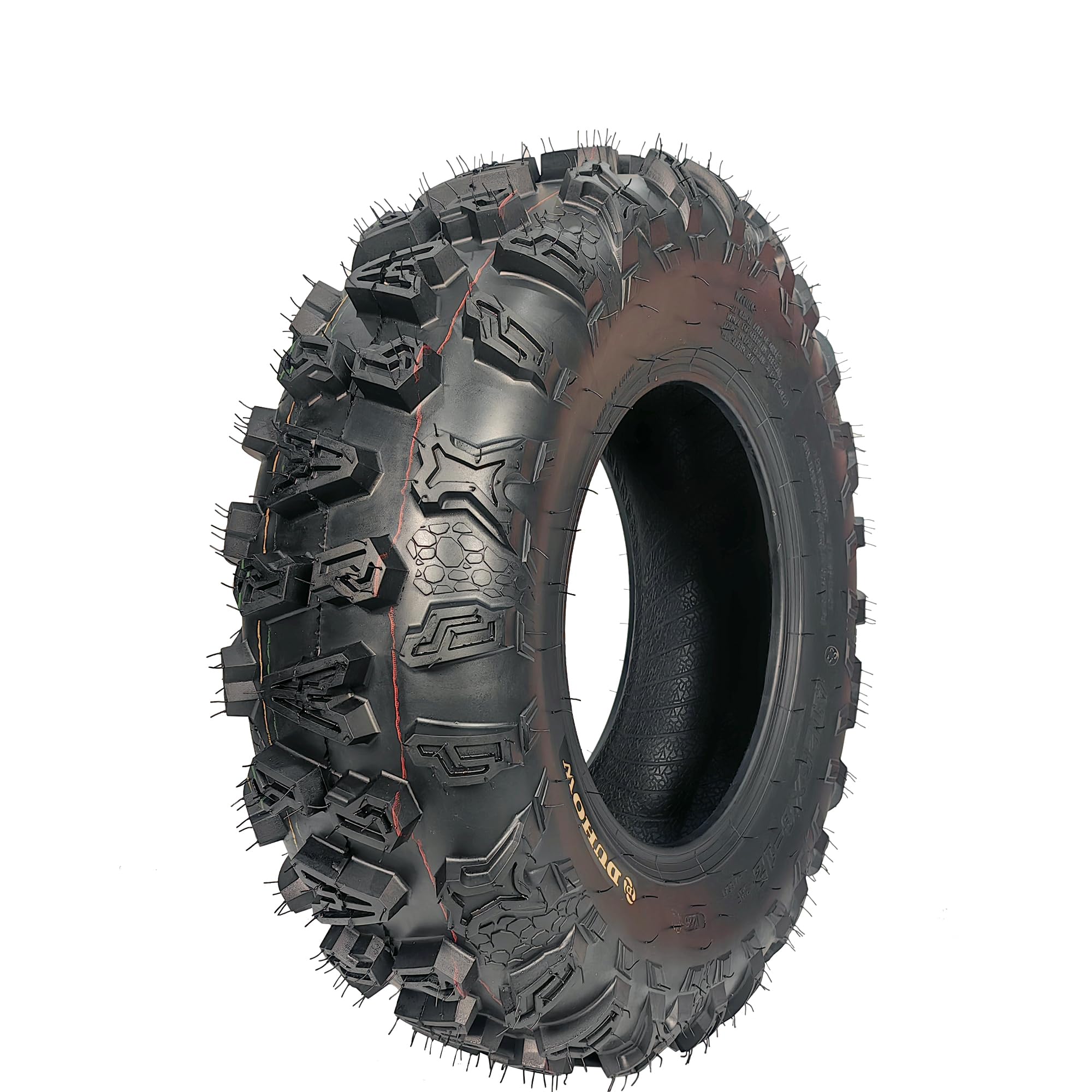 Garvee Pack of 2 25x8x12 ATV Tires 4PR Tubeless for 25x8x12 UTVs Off-Road Mud Trail Black
