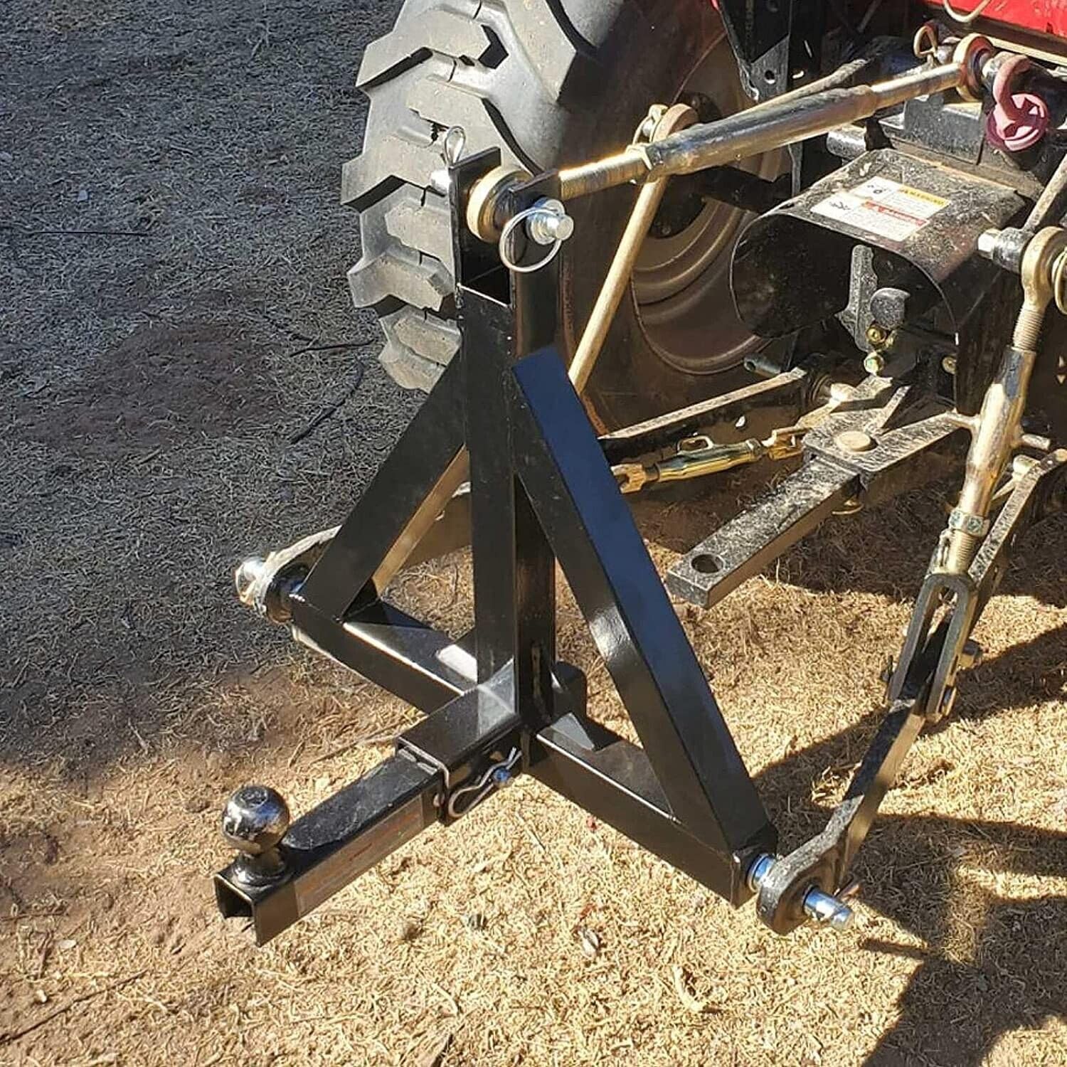 Garvee 3 Point Hitch 2" Receiver Heavy Duty Tow Drawbar Adapter for Category 1 Tractors Kubota BX John Deere LM25H WLM Tractor NorTrac Yanmar Kioti Farm Equipments