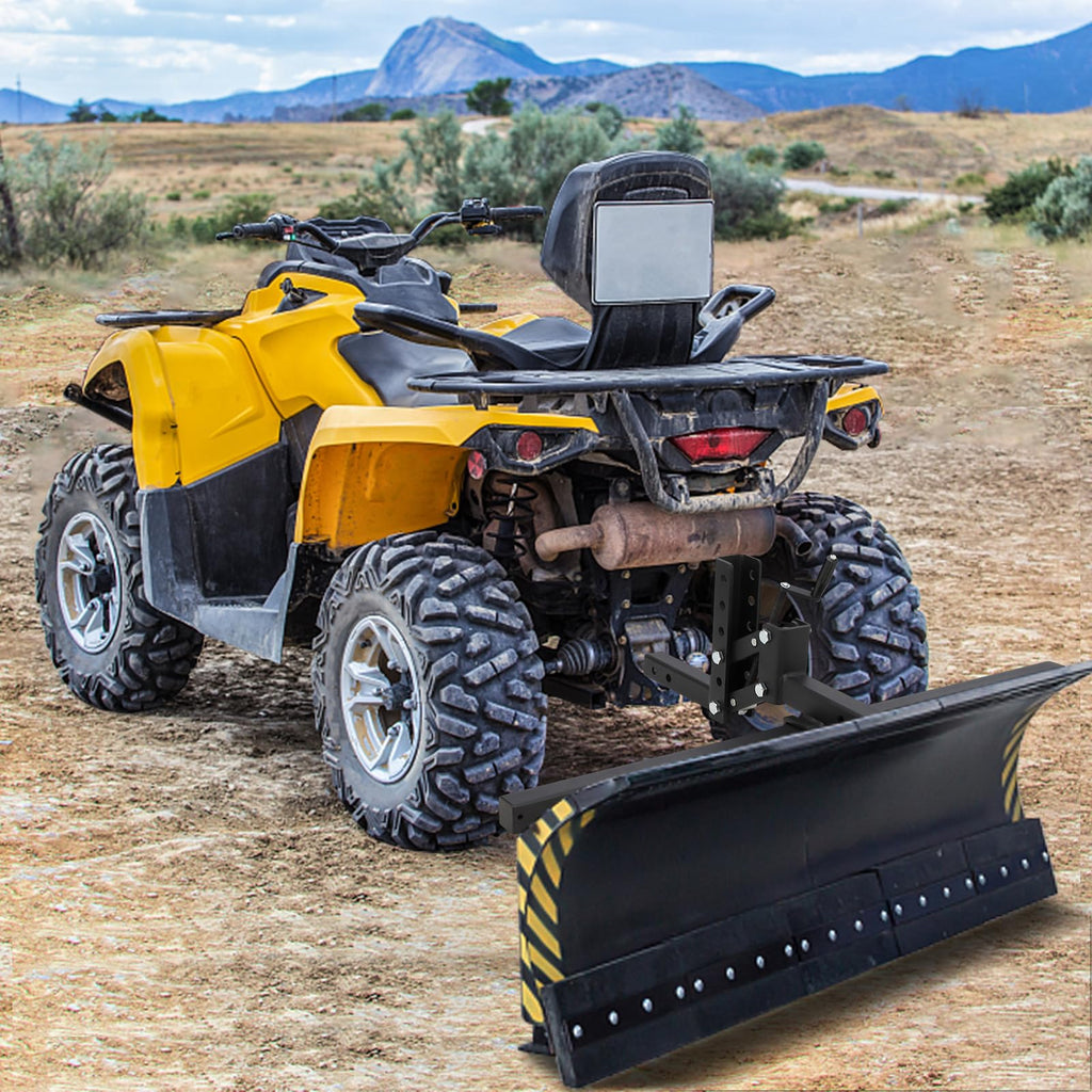 Garvee ATV Hitch Manual Implement Lift 50 Inch 1-Point System Steel Construction Fits 2-Inch Receiver Versatile ATV Attachment