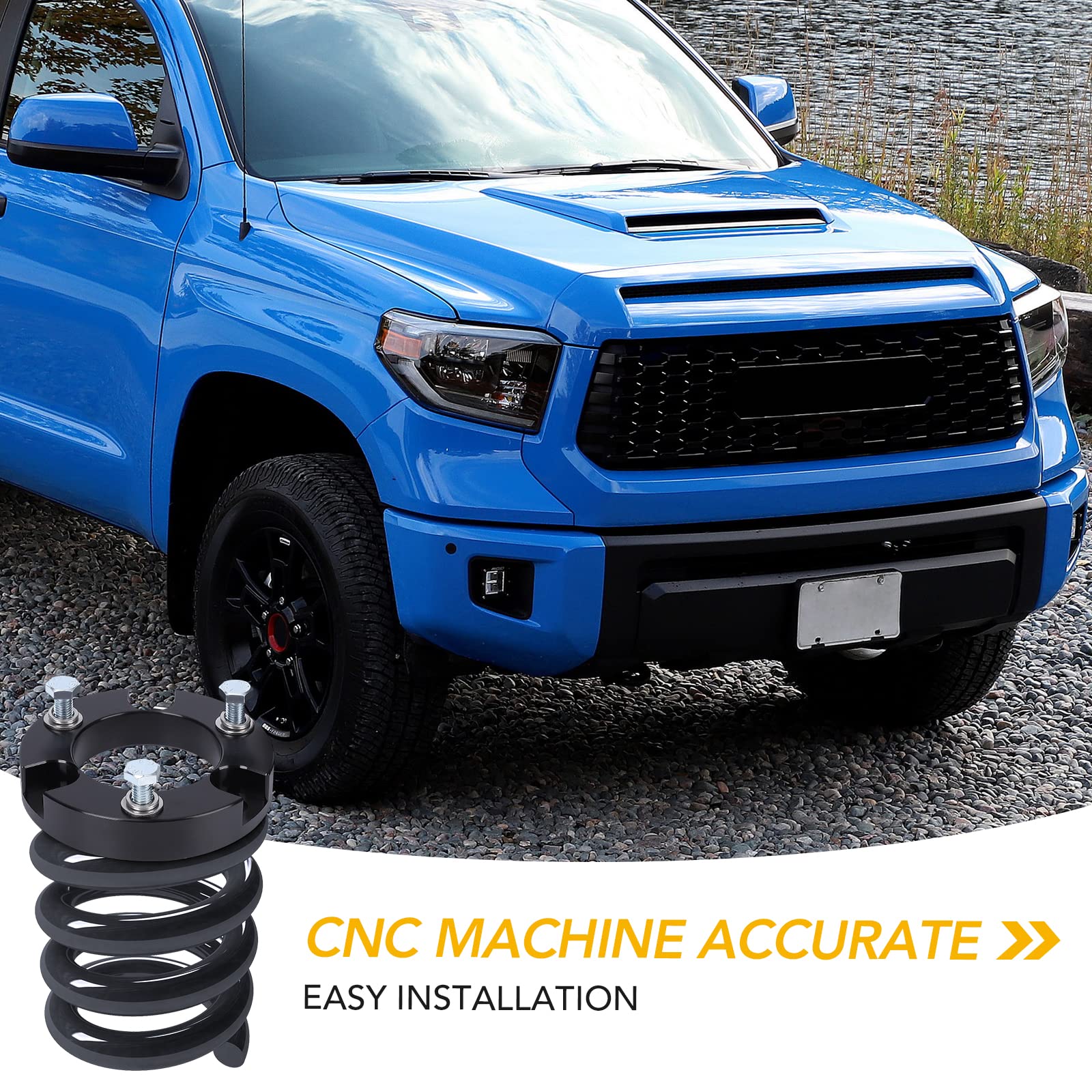 Garvee 2 Inch Leveling Lift Kits Front Strut Spacer for 99-06 Tundra