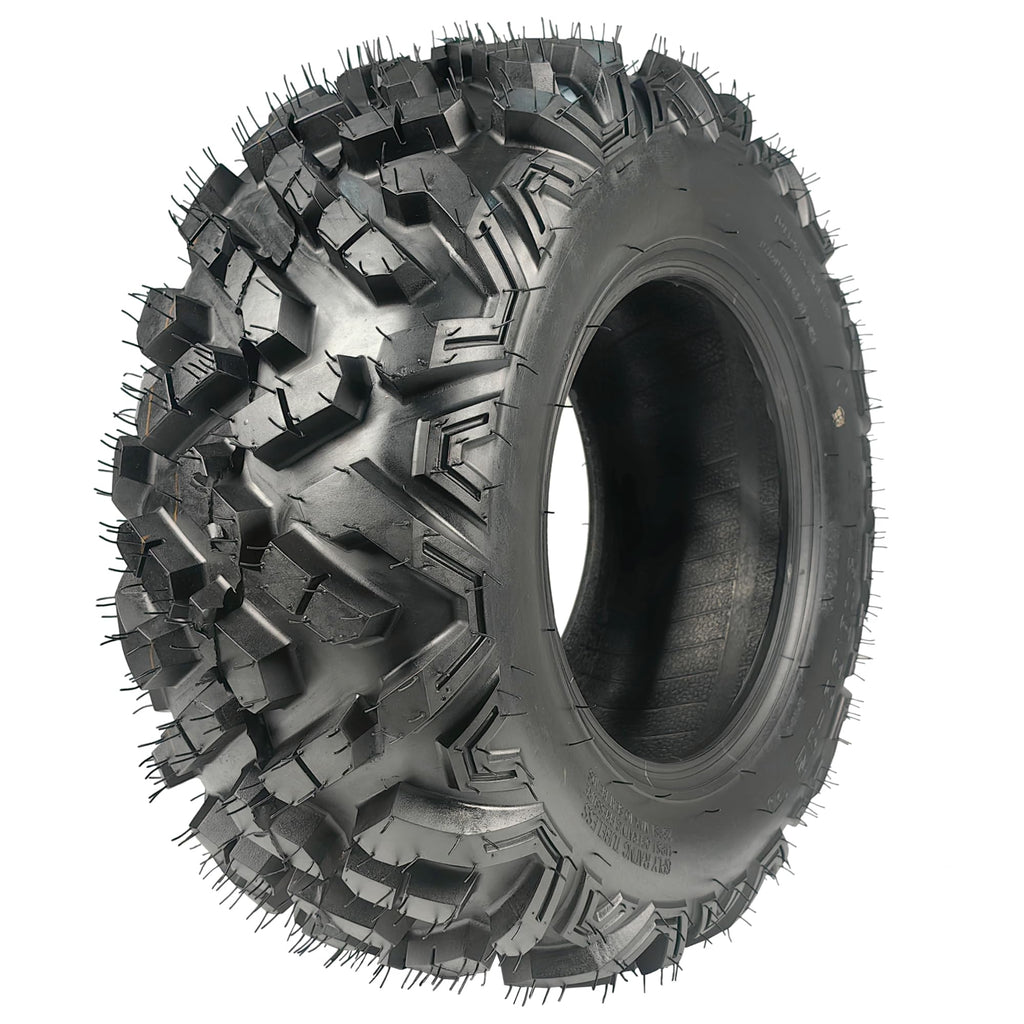 Garvee 25x8-12 ATV/UTV Tire 6PR All-Terrain Tires 1PCS Tubeless, ATV Tire, Heavy Duty for Trail/Mud/Rock, Black