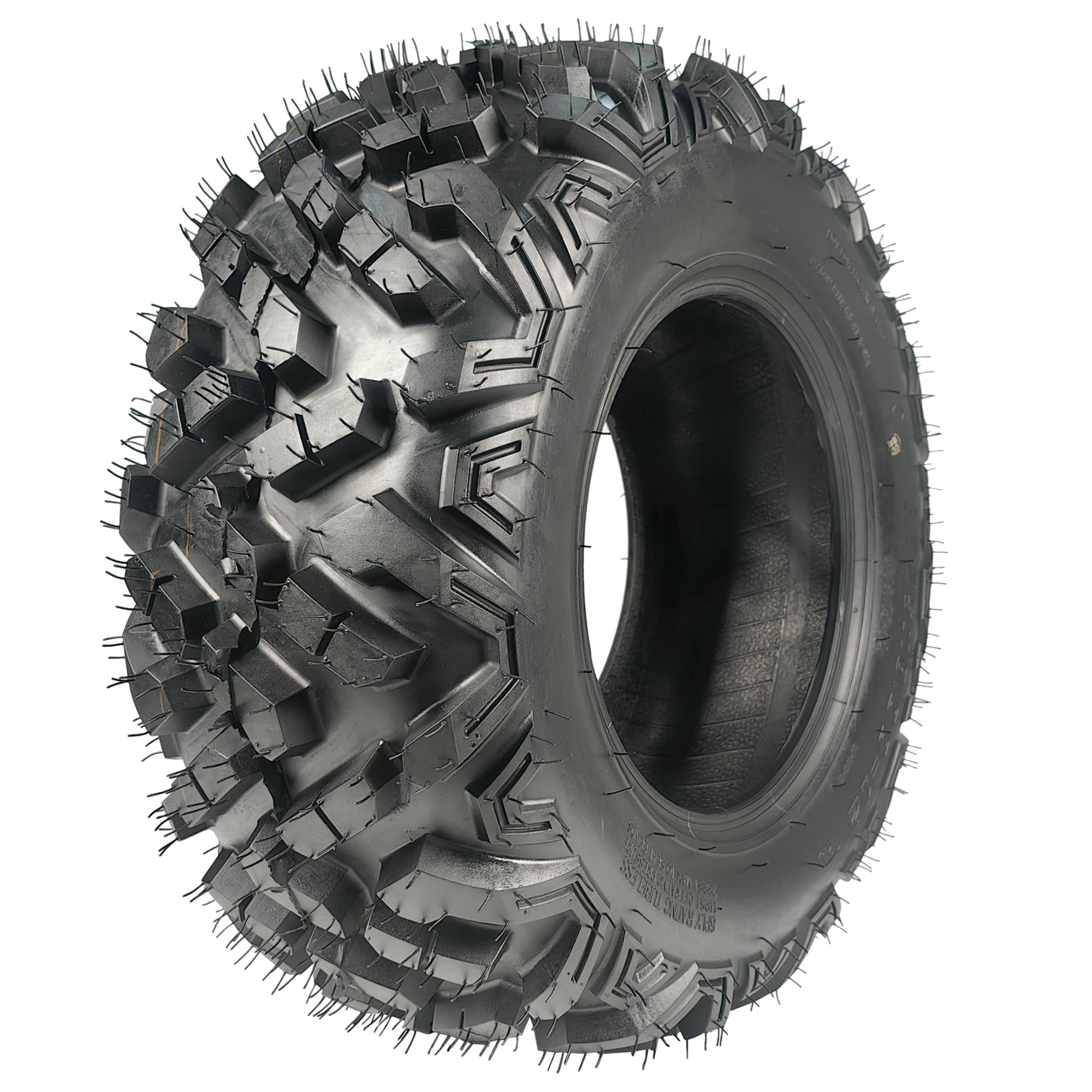Garvee 25x8-12 ATV/UTV Tire 6PR All-Terrain Tires 1PCS Tubeless, ATV Tire, Heavy Duty for Trail/Mud/Rock, Black