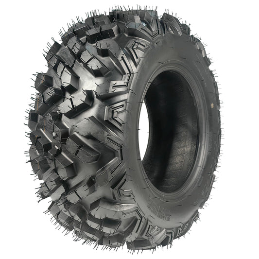 Garvee 25x8-12 ATV/UTV Tire 6PR All-Terrain Tires 1PCS Tubeless, ATV Tire, Heavy Duty for Trail/Mud/Rock, Black