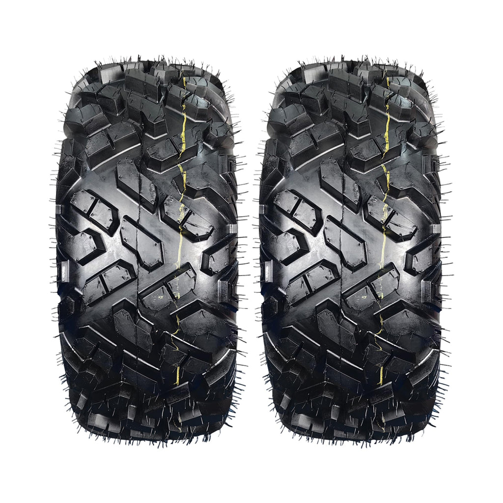Garvee Pack of 2 25x8-12 ATV Tires 6PR Tubeless for 25x8x12 UTVs Off-Road Mud Trail Black