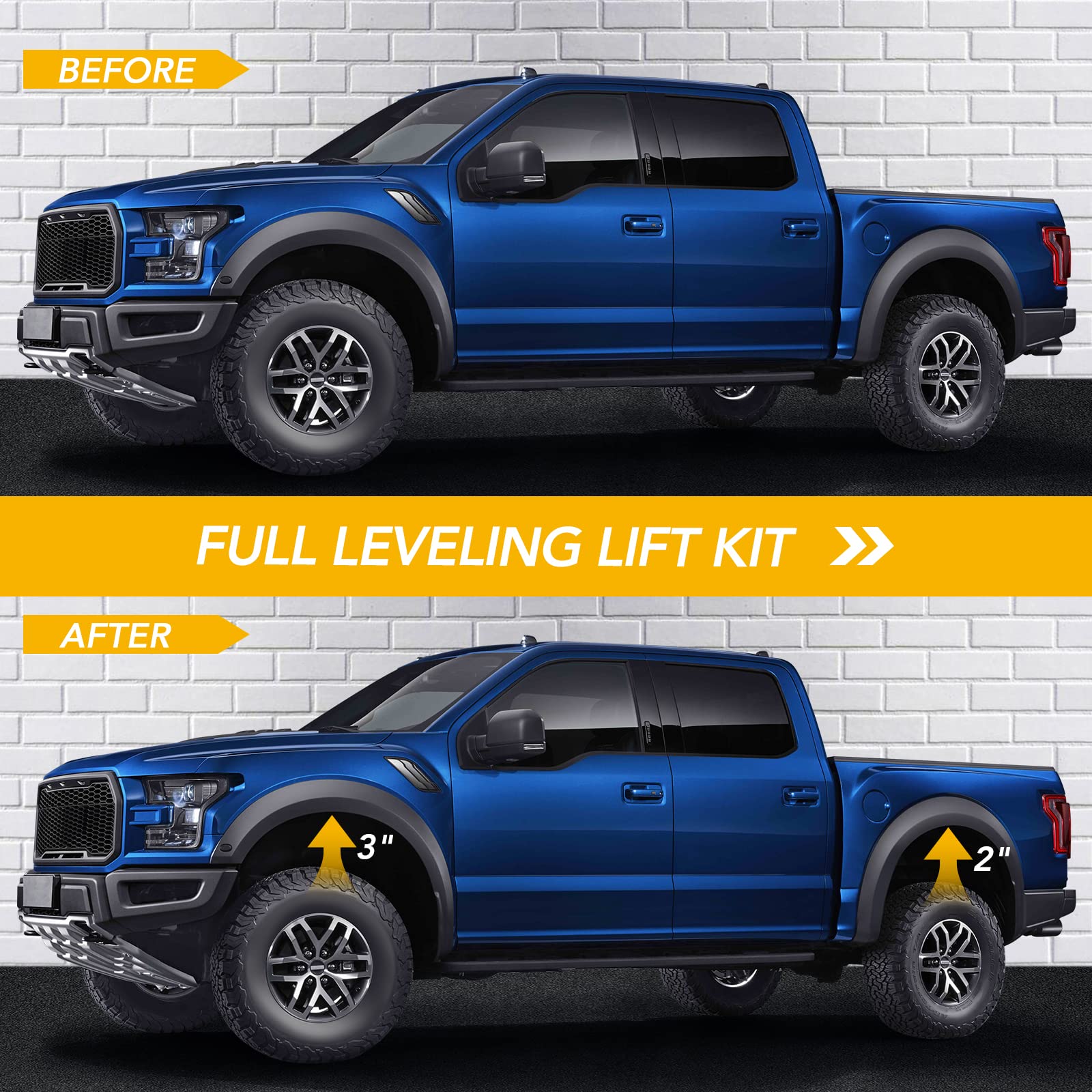 Garvee 3 Inch Front & 2 Inch Rear Leveling Kit Fits 2004-2021 Models