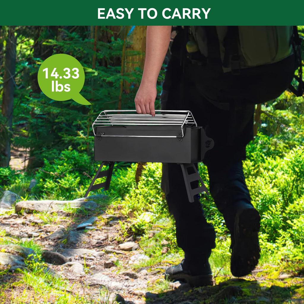Garvee Rocket Stove for Camping,Portable Camping Stove for Cooking Wood Burning,Collapsible Backpacking Wood Stove,Minute Man Rocket Camp Stove, Outdoor Minuteman Cooking Stove, Stove Outdoor